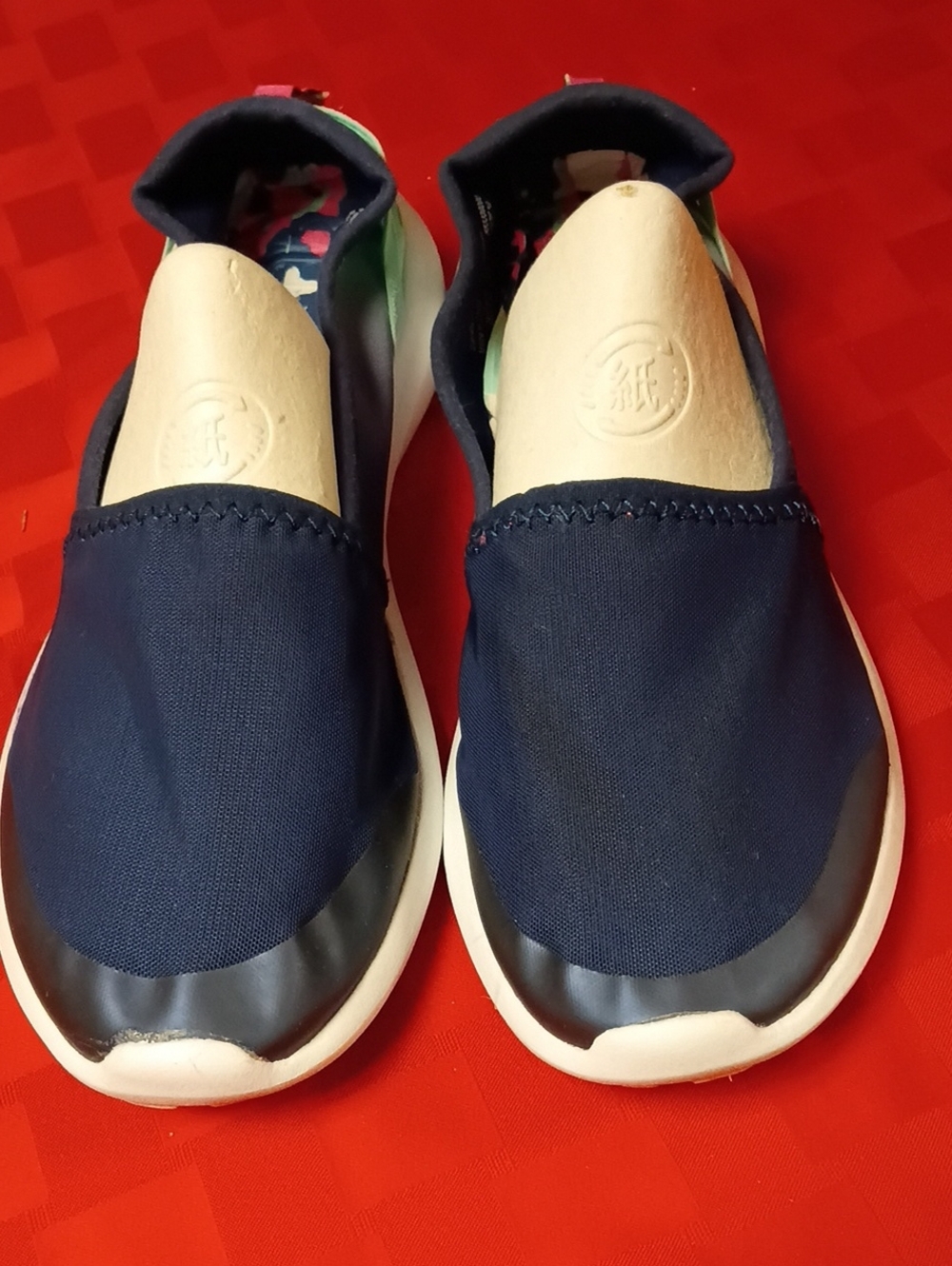 A199 Avia Womans Slip-On Athletic Shoes - Navy & Mint